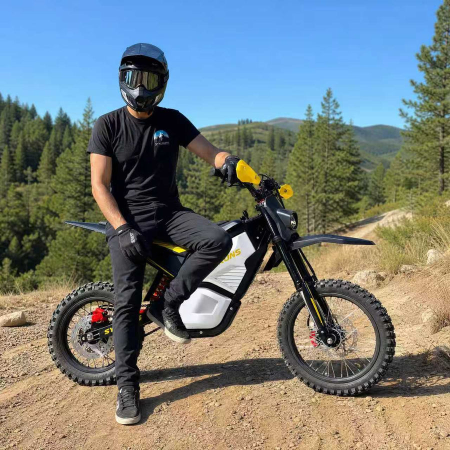 SYKERUNS electric dirt bike riding scene