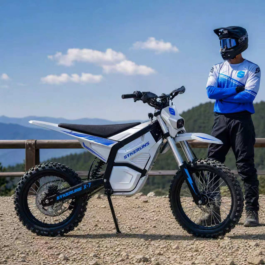SYKERUNS electric dirt bike riding scene