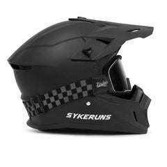 SYKERUNS Full-Face Off-Road Helmet – Black