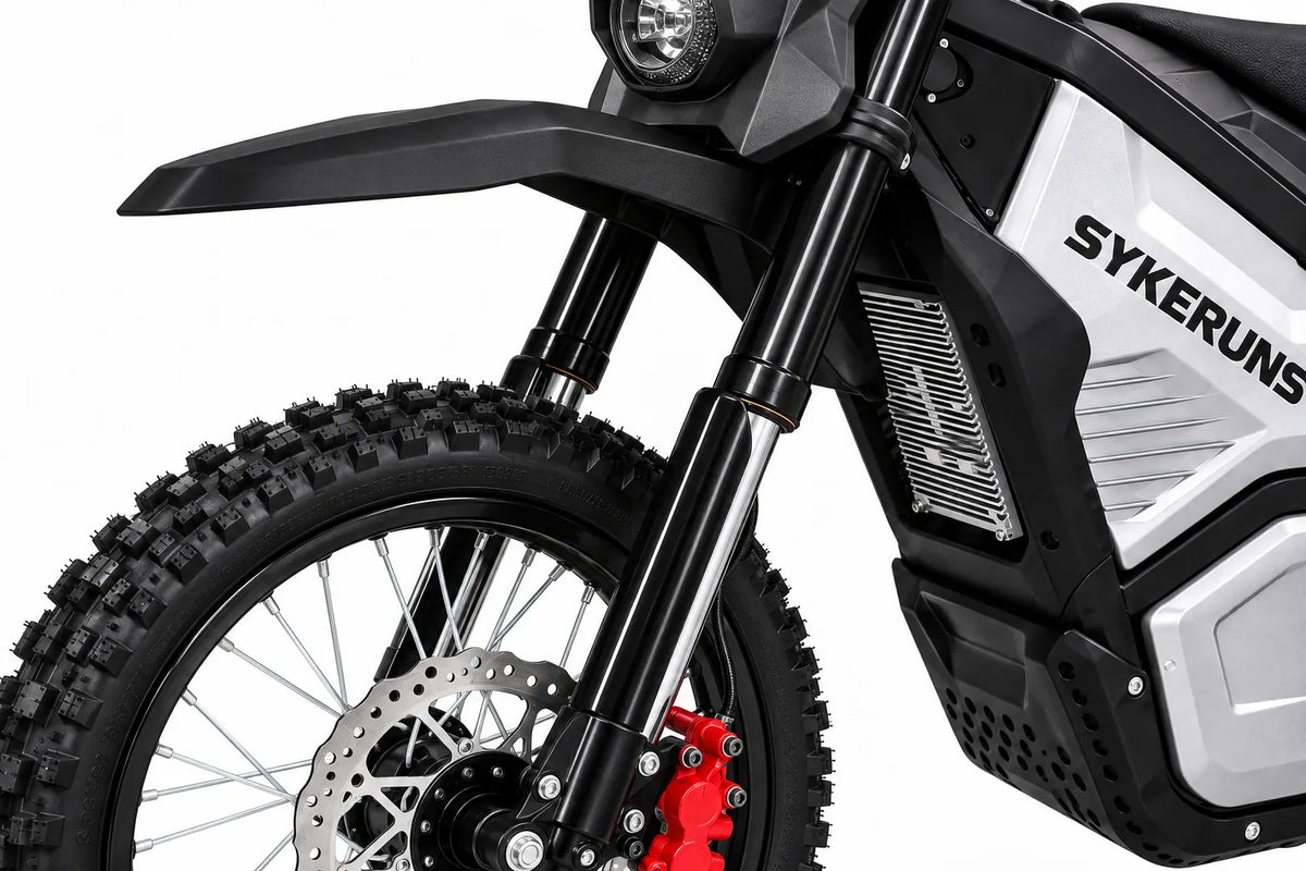 SYKERUNS X5 telescopic front fork above the front off-road wheel