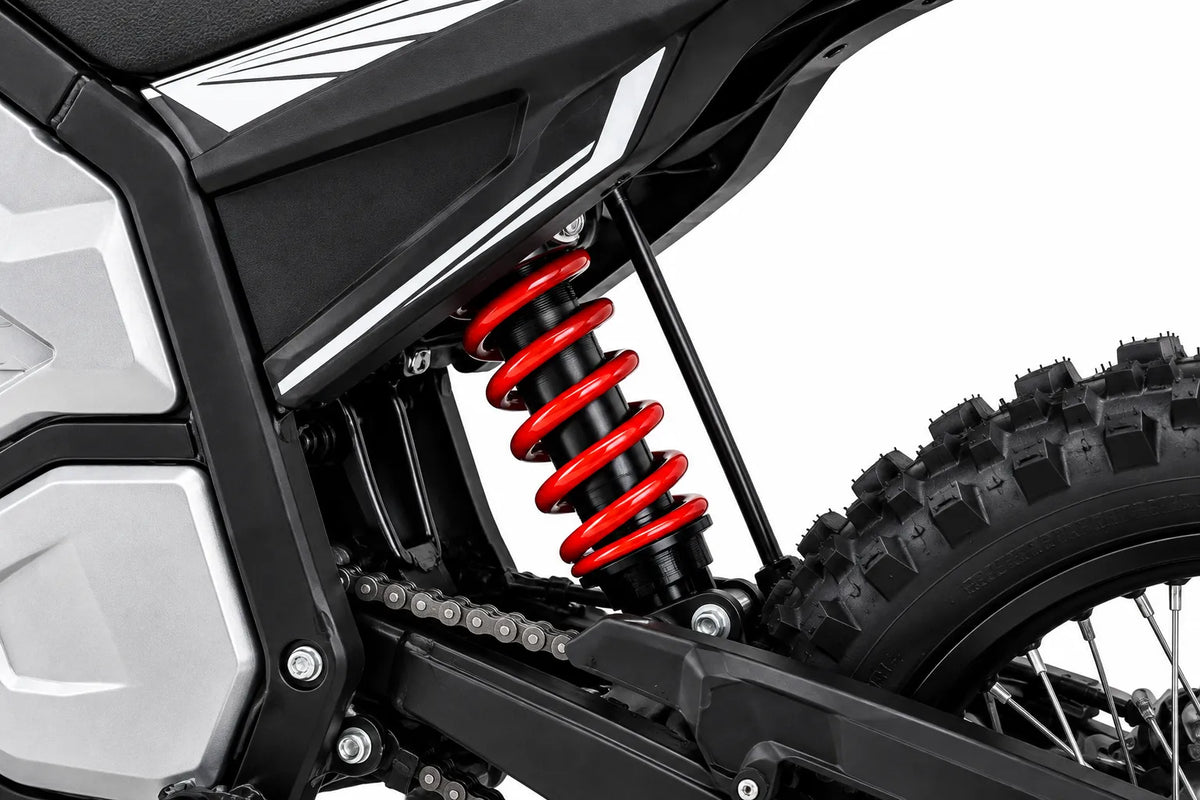 SYKERUNS X5 rear mono shock with red coil spring