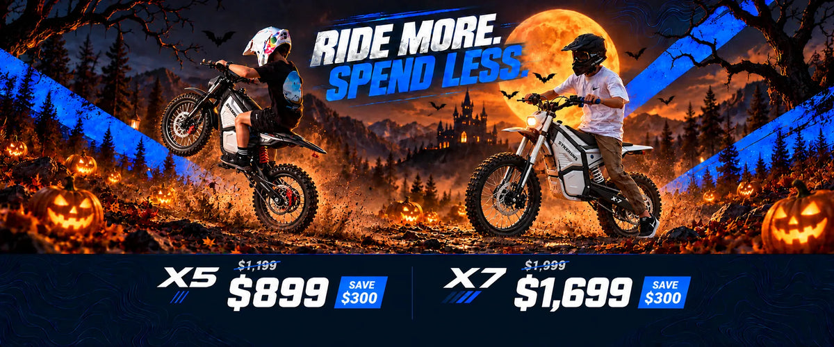 SYKERUNS electric dirt bike hero banner