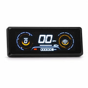 SYKERUNS X7 electric dirt bike digital LCD dashboard displaying speed, battery level and ride information
